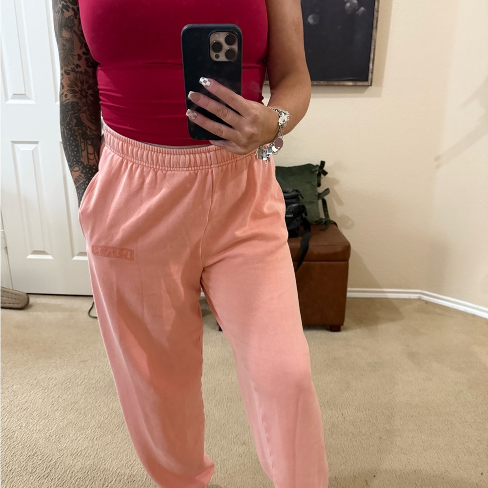 PINK Victoria's Secret Peach Joggers